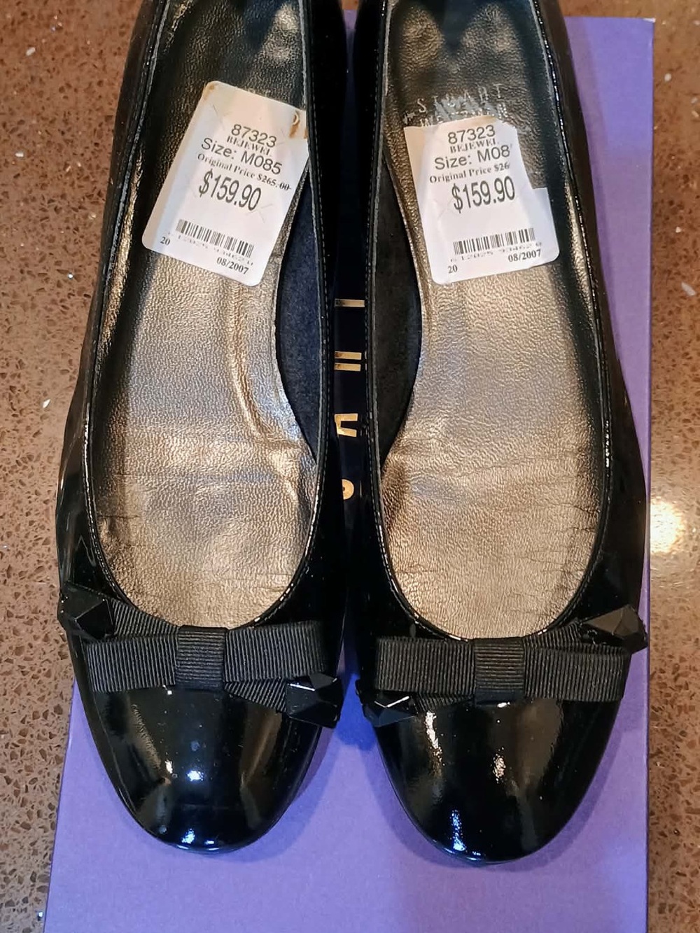 Stuart witzman size 8,5 flats authentic